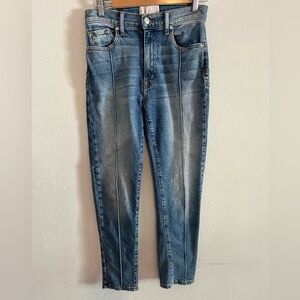 REVICE Eclipse Venus Star Bottom Slim Leg High Rise Blue Jeans Women's Size 27